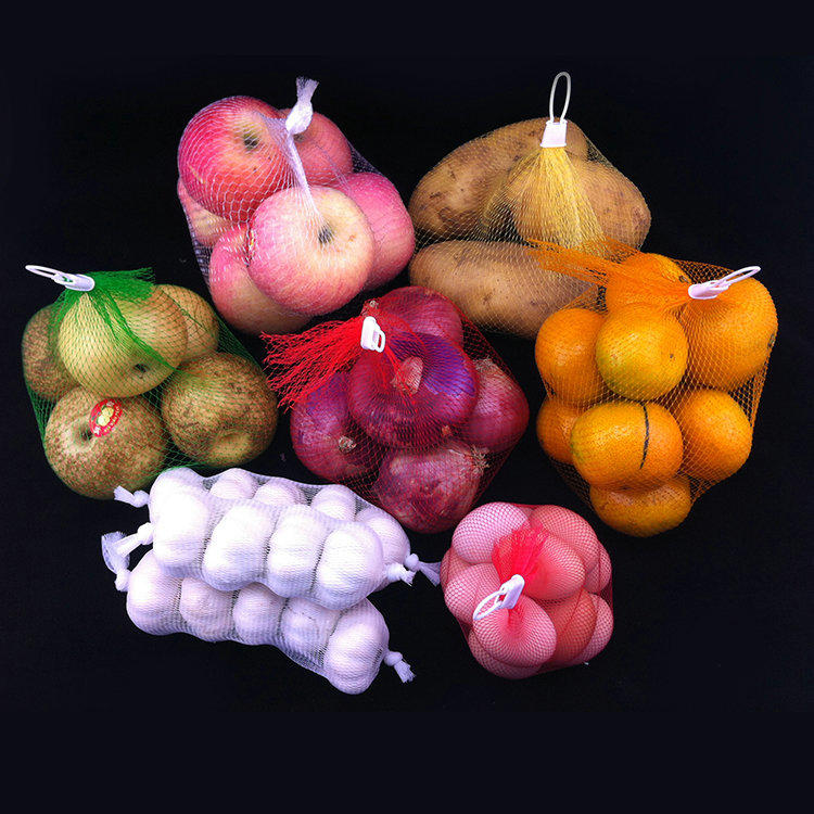 果物野菜包装PPメッシュレノバッグロールプラスチックソフトパッキングメッシュ管状ネットバッグ食品用